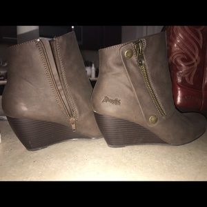 Wedge booties
